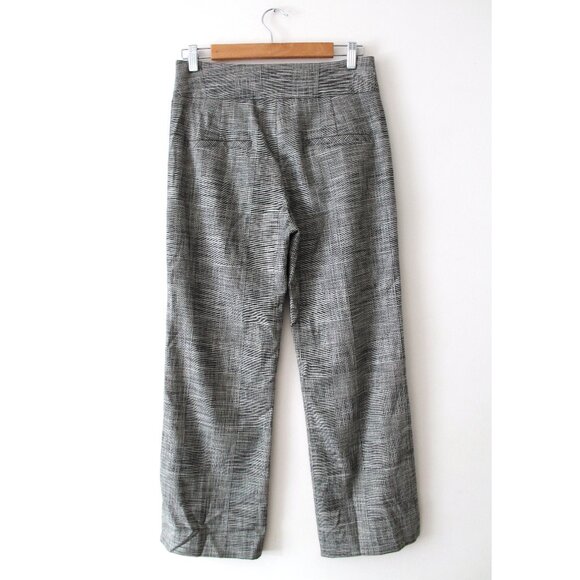 Veronica Beard Cormac High Waist Crop Flare Trouser 26" / Size 4 / Grey Plaid - Picture 6 of 12